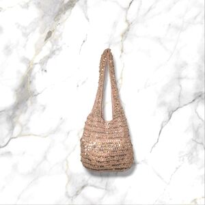 Vintage |  Y2K Sequin Woven Shoulder Bag